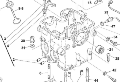 AJP BUJE  PERNO CABEZA DE MOTOR PR7