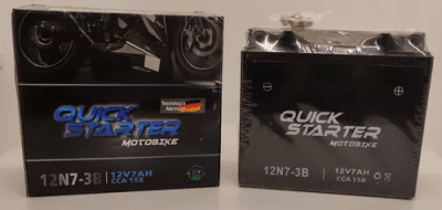 Batería QUICK STARTER 7 AH 158 CCA  12N7 3 B