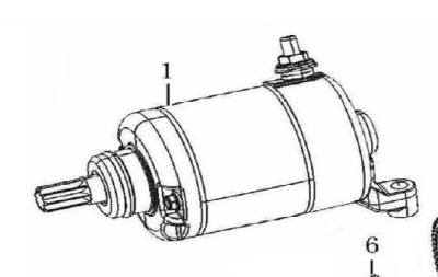 AJP MOTOR DE PARTIDA SPR310/510