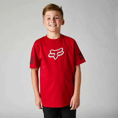 POLERA NIÑO FOX MANGA CORTA ROJA L