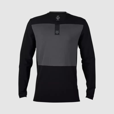 Polera Moto Defend Off Road Manga Larga Negro Fox M