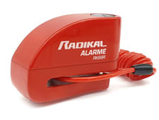 Candado con alarma Rojo 6mm Radikal