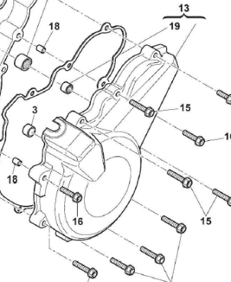 AJP TAPA DE ALTERNADOR PR7