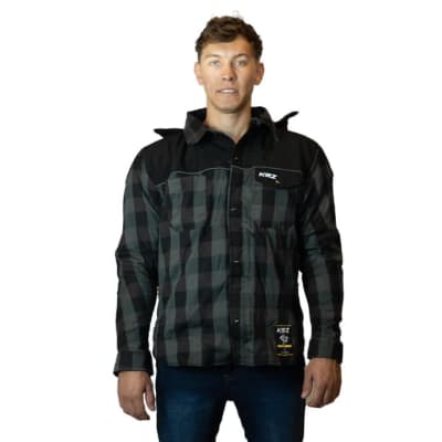 CHAQUETA KMZ FLANNEL OUTRIDER XL GRIS