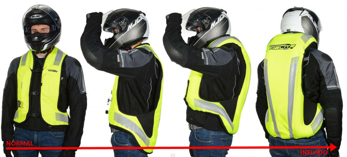 Airbag Helite Turtle II Hivis (fluor) Talla XXL3