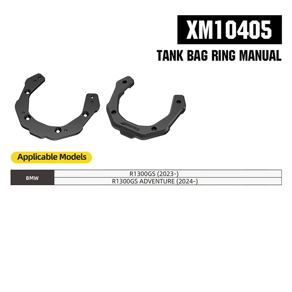 RHINOWALK - KIT ANCLAJE ANILLO+BOLSO ESTANQUE 6,5LT BMW R1300GS/ ADVENTURE2