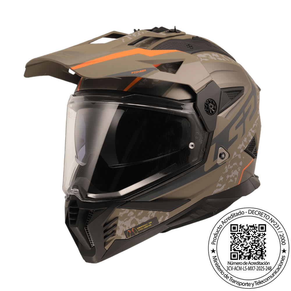 CASCO LS2 MX702 PIONEER II DEVOR ARENA MATE T-XL1