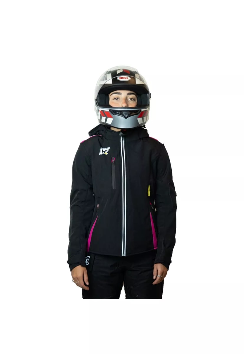CHAQUETA KMZ PINKY NEGRO ROSADO XL2
