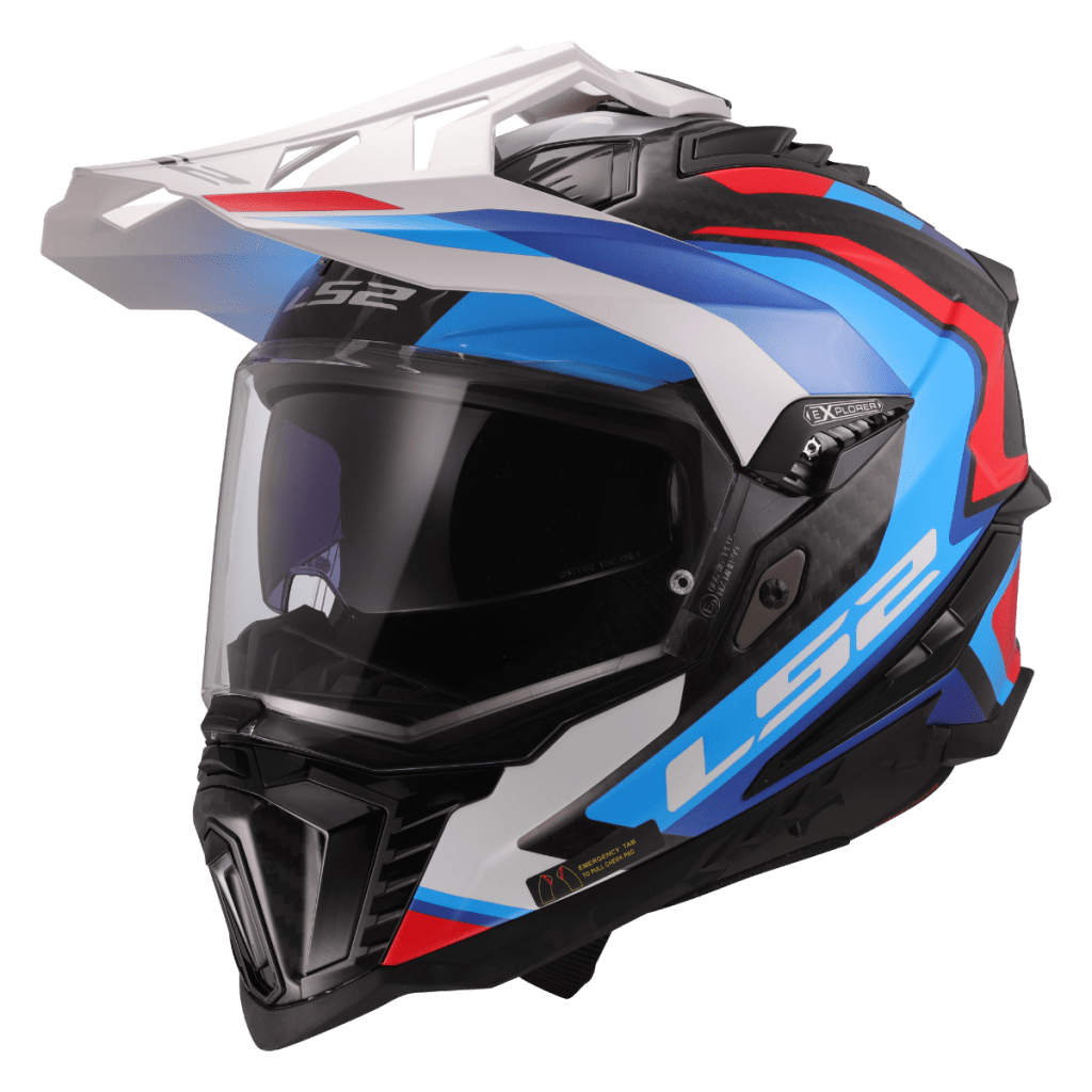 LS2 MX701 EXPLORER C FRONTIER II WHITE BLUE T-XL1