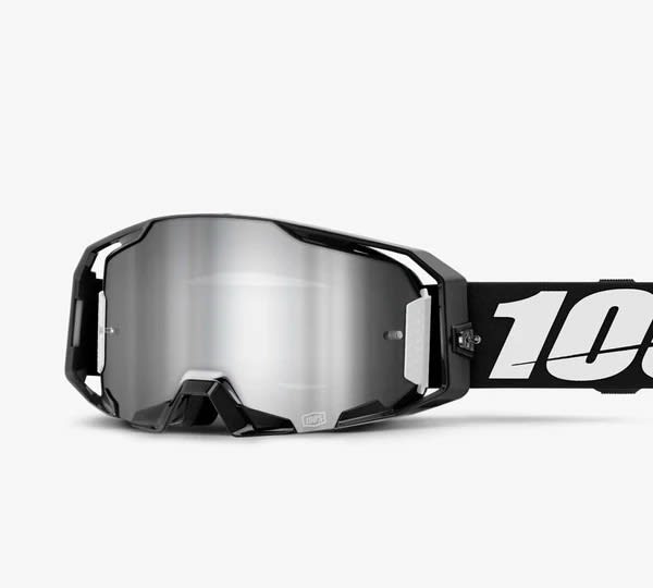 Antiparra Off-Road modelo Armega Black Silver Lens | 100 Percent1