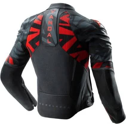 CHAQUETA REBELHORN VANDAL 2 NEGRO ROJA M2