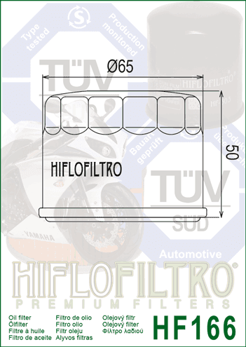 FILTRO ACEITE HF166 G310R/GS2