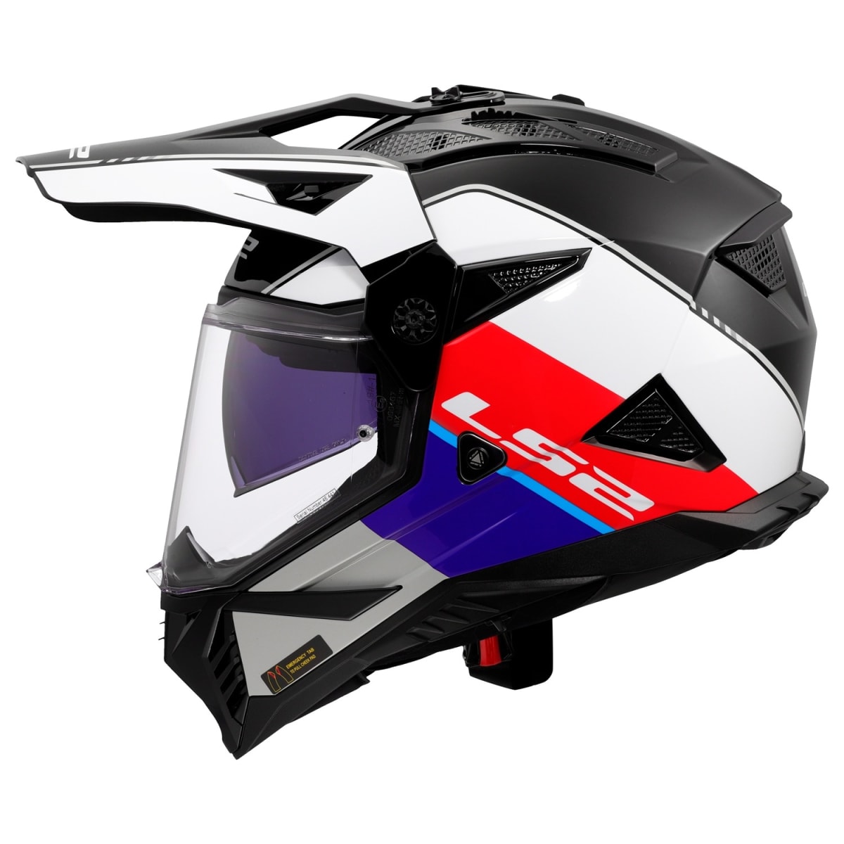 CASCO LS2 MX702 PIONEER II RALLY ROJO BLANCO AZUL S2