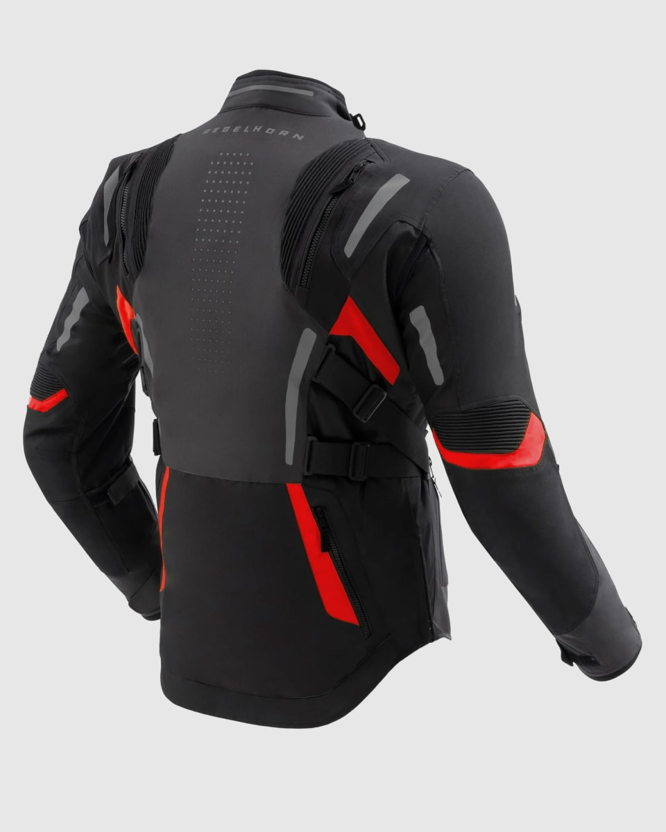 CHAQUETA CORTA REBELHORN HIKER 4 NEGRA GRIS ROJO XL2