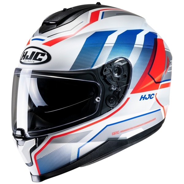 Casco HJC C70 Nian MC21SF Blanco/Azul/Rojo - L1
