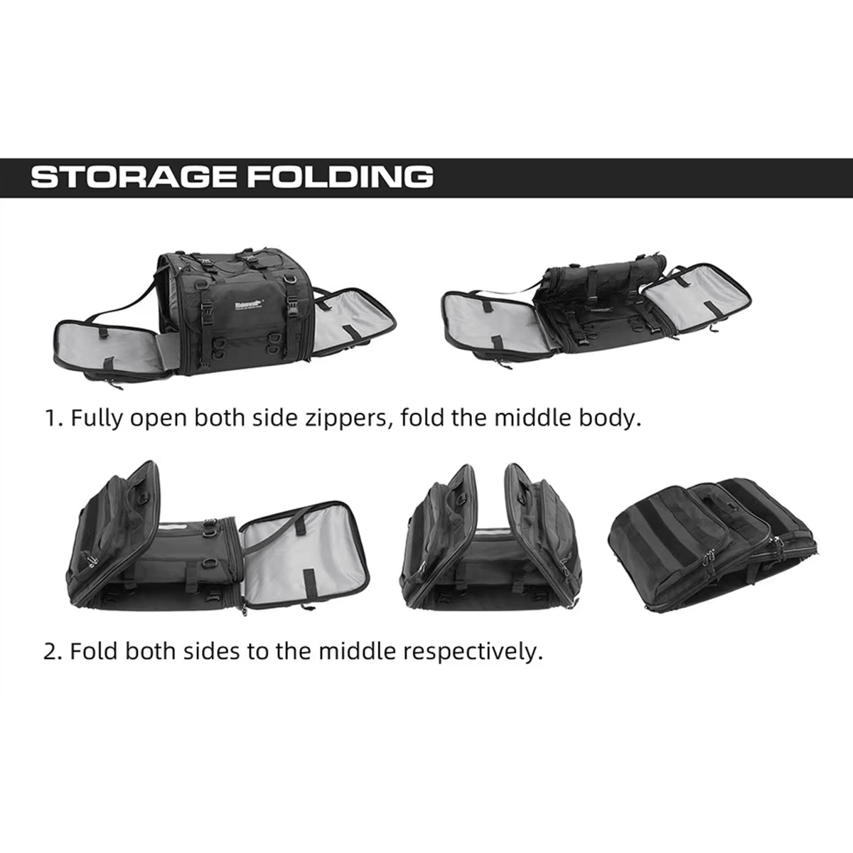 Bolso de cola 19 a 26 litros (color Negro)3