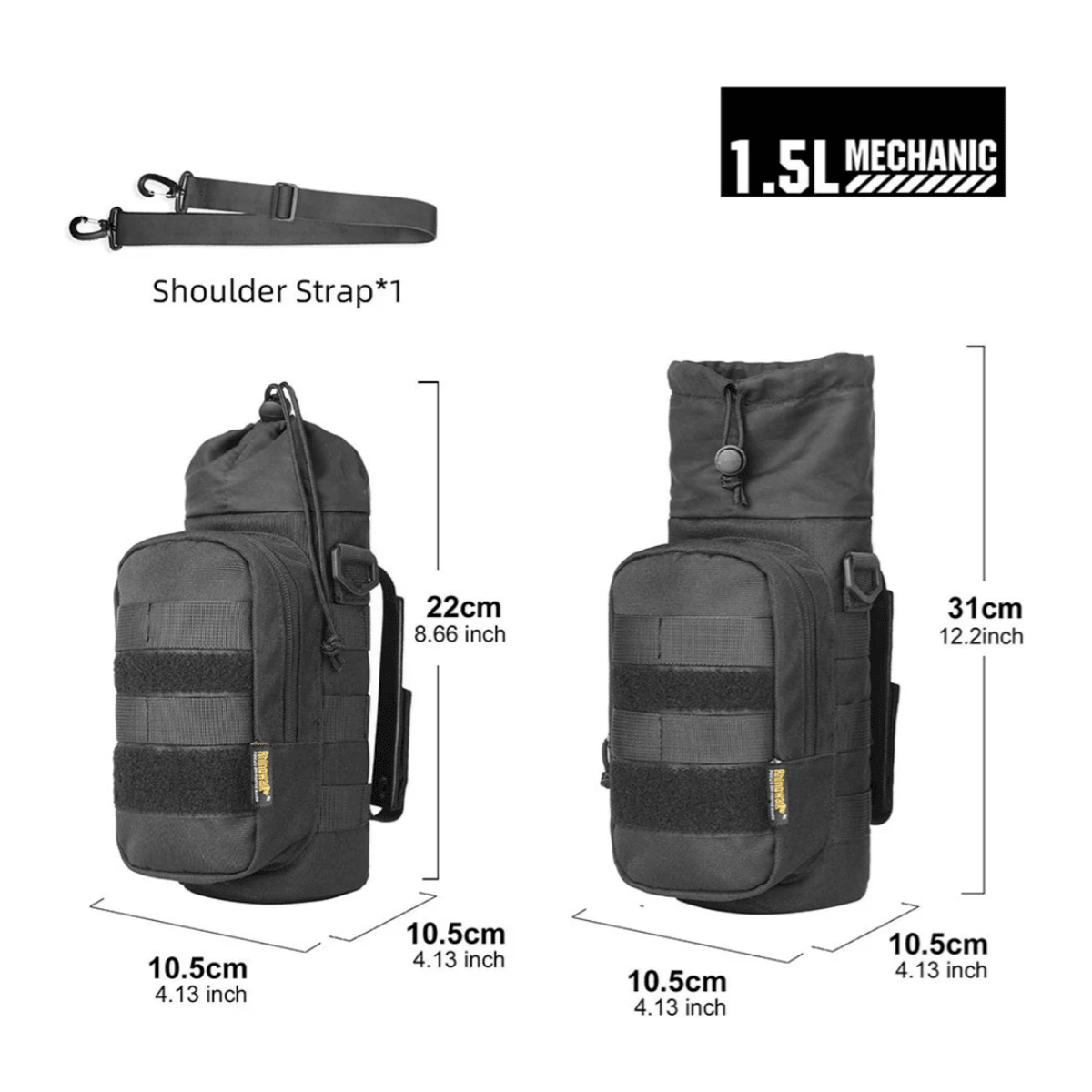 BOLSO PORTA BOTELLA NEGRO2