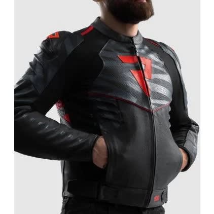 CHAQUETA REBELHORN VANDAL 2 NEGRO ROJA M3