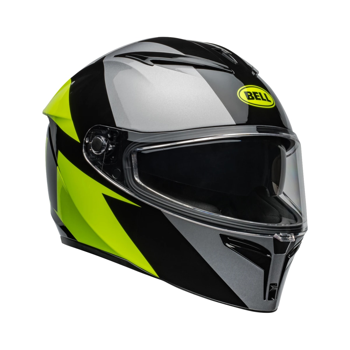 Casco Bell Lithium Shear Gris Amarillo L1