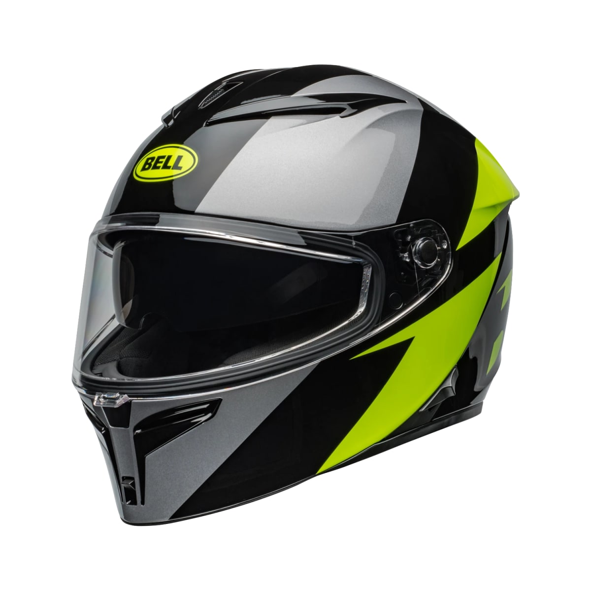 Casco Bell Lithium Shear Gris Amarillo L2