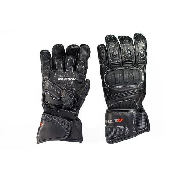 Guante Octane OCT 206 Cuero Largo Negro - XL1