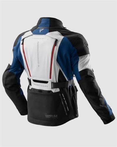 CHAQUETA LARGA REBELHORN HARDY 3.0 AZUL GRIS ROJO L4