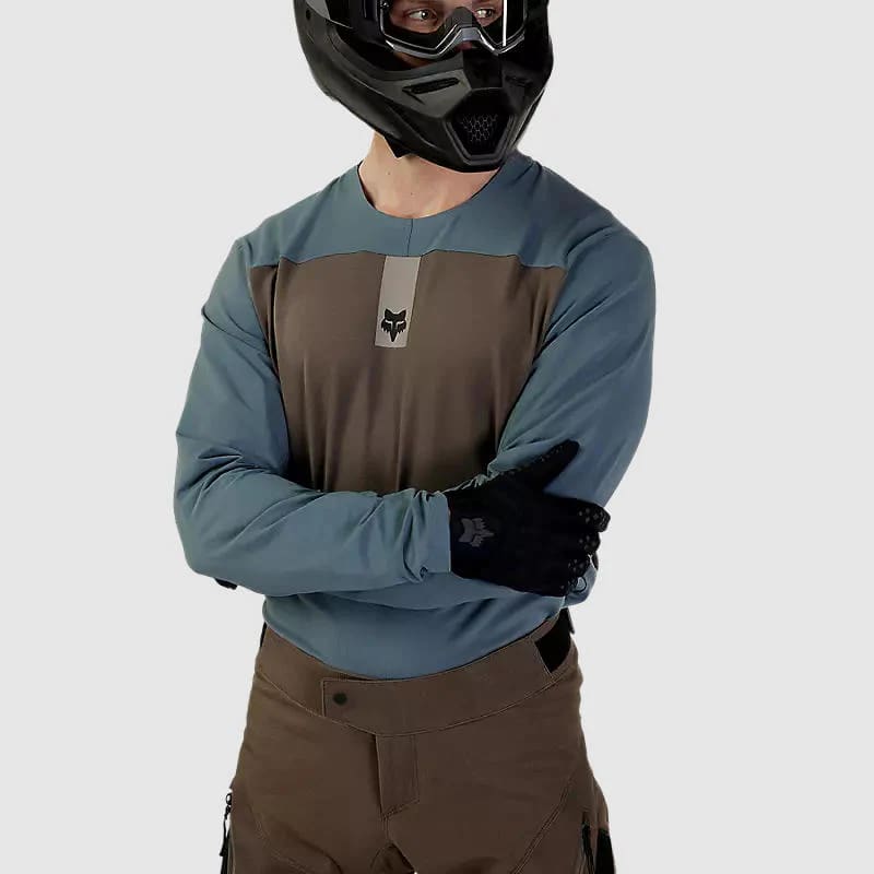 Polera Defend Off Road Fox Celeste M4