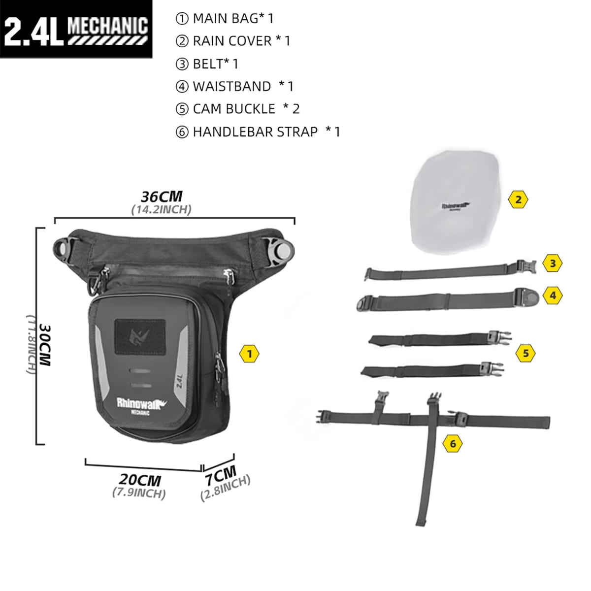 RHINOWALK PIERNA / ESTANQUE 2.4L4