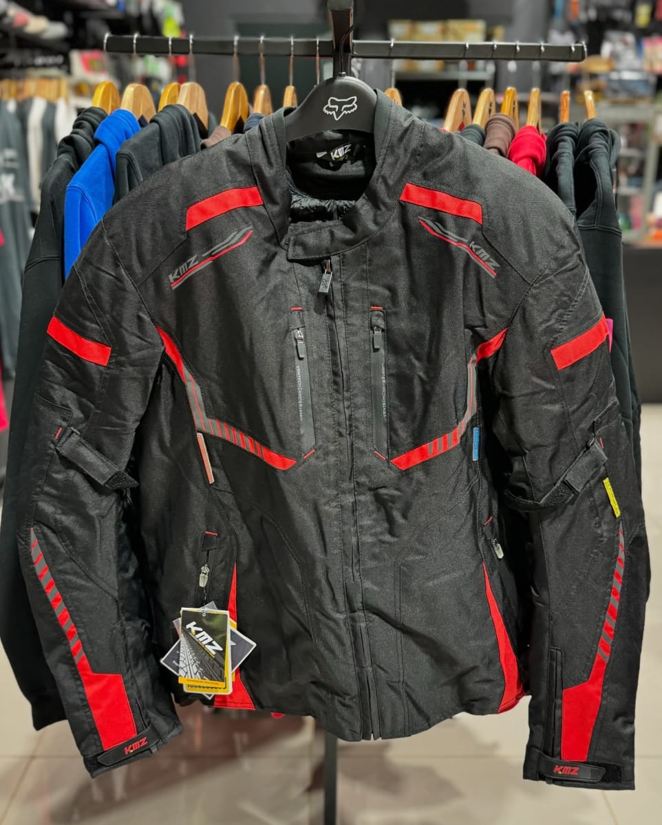 CHAQUETA KMZ DOCTOR NEGRO ROJO 2XL1