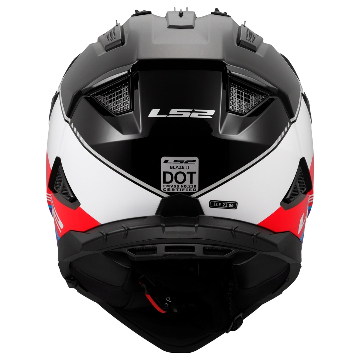 CASCO LS2 MX702 PIONEER II RALLY ROJO BLANCO AZUL S4
