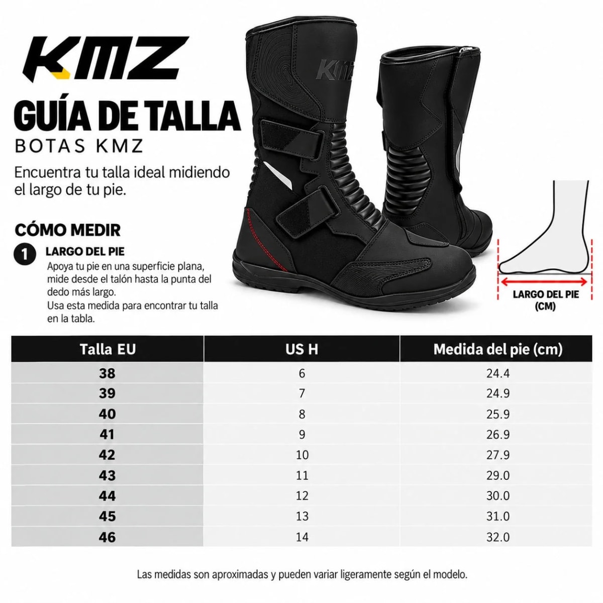 KMZ BOTA VENTURE NEGRO KMZ T-414