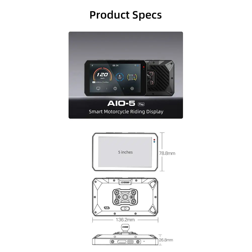 CHIGEE PANTALLA DE CONDUCCION INTELIGIENTE AIO-5 PLAY6