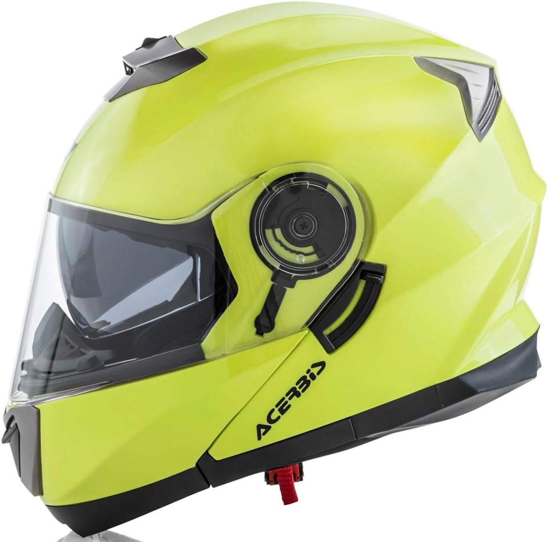Casco integral abatible M Amarillo2