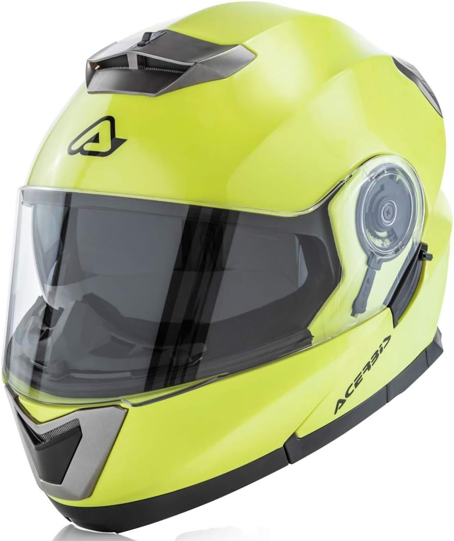 Casco integral abatible M Amarillo1