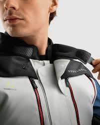 CHAQUETA LARGA REBELHORN HARDY 3.0 AZUL GRIS ROJO L6