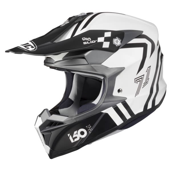 Casco HJC i50 Hex MC10SF Gris/Blanco - M1