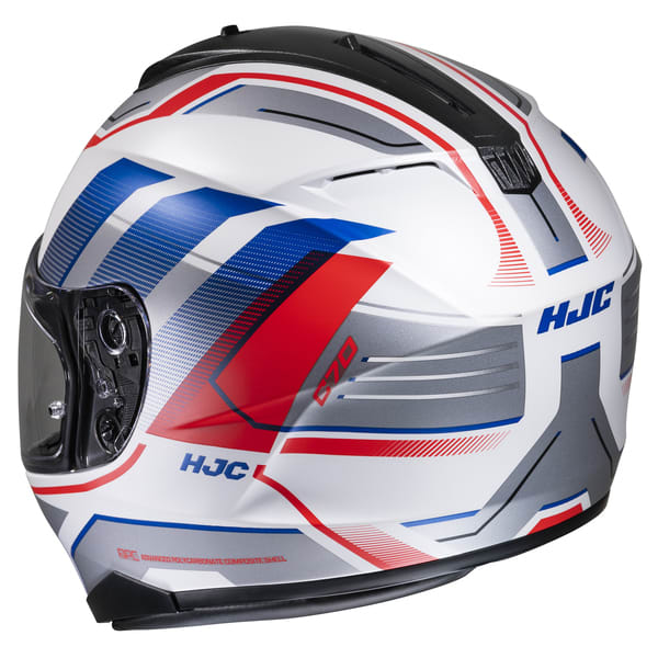 Casco HJC C70 Nian MC21SF Blanco/Azul/Rojo - M2
