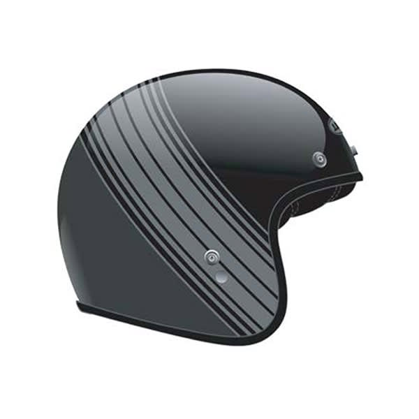 Casco Bell Custom 500 Edge Gris dorado L1