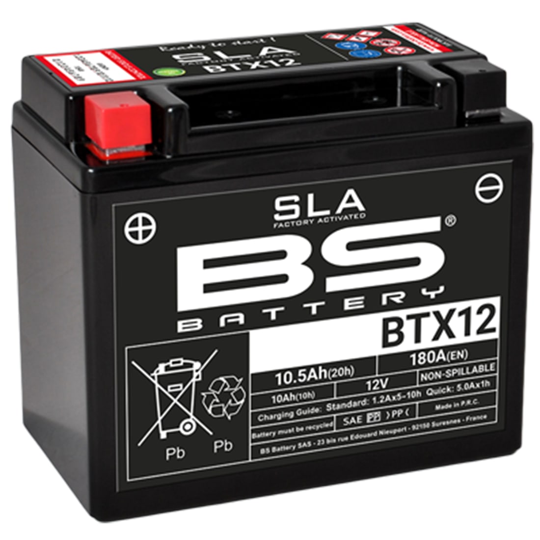 Bateria BS BTX12 SLA1