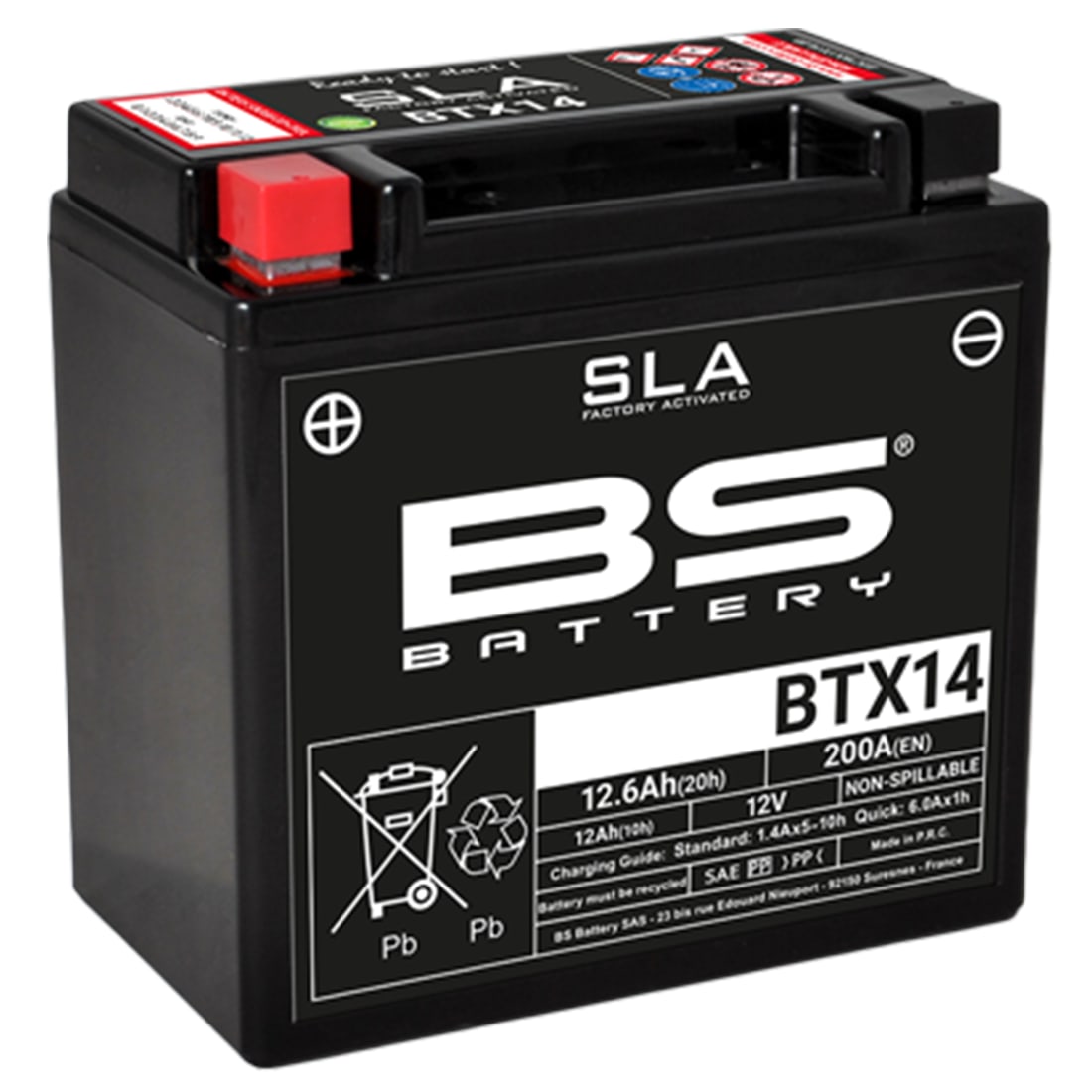 BATERIA BS BTX14 SLA1