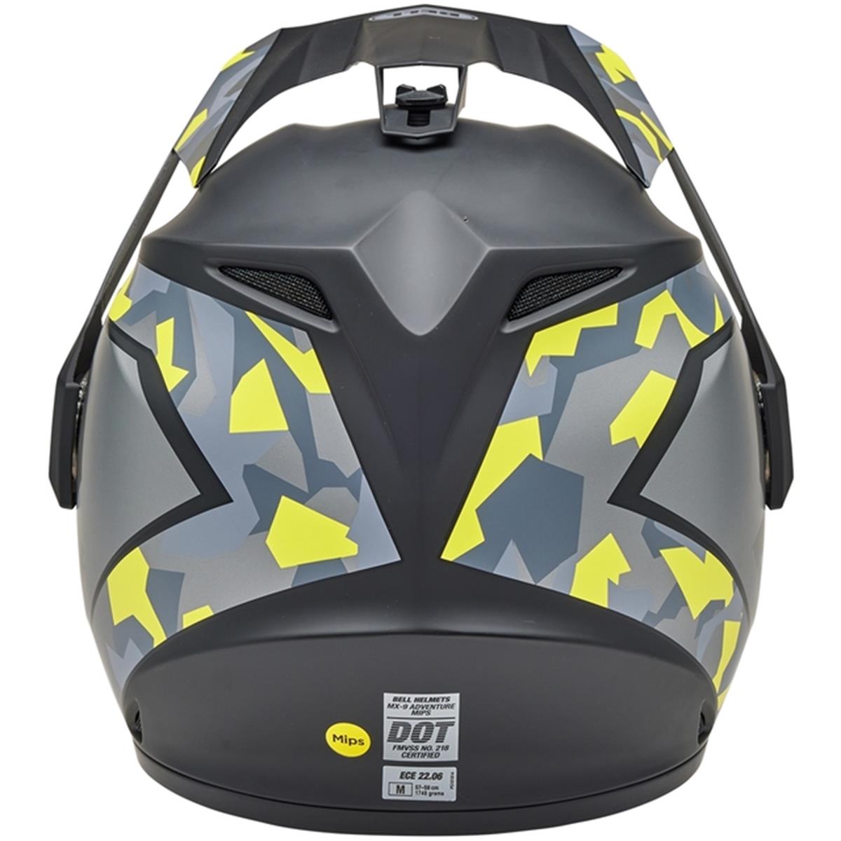 Casco Bell Adv MX-9 MIPS Negro Amarillo M4