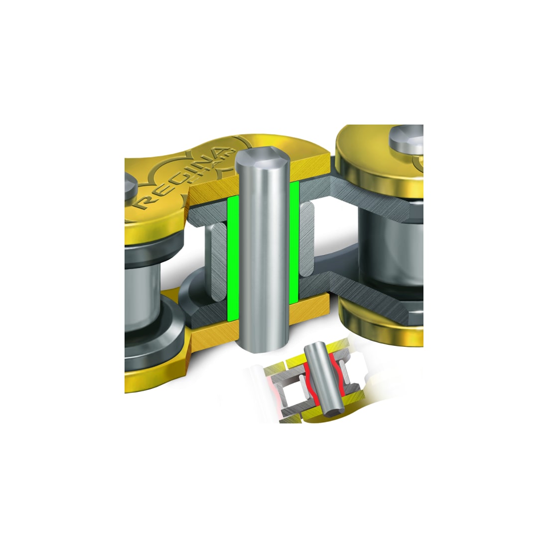 Cadena Regina Cross con oring 520-1202