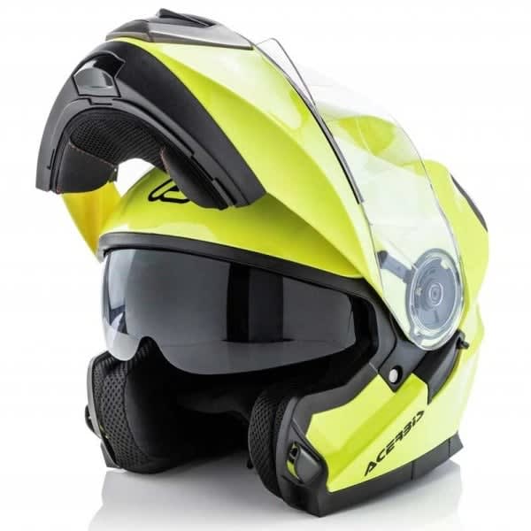 Casco integral abatible M Amarillo3