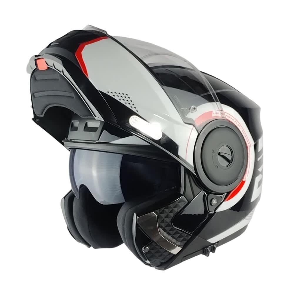 CASCO LS2 FF902 SCOPE II ARCH NEG BLCO ROJO  L2