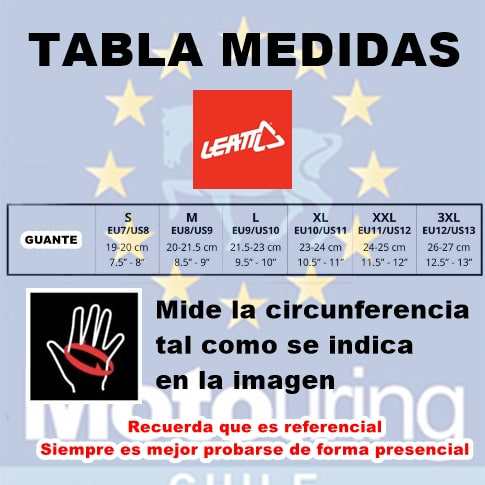 Guantes Leatt Moto Cortos ADV SubZero 7.5 Stealth XXL/EU11/US123