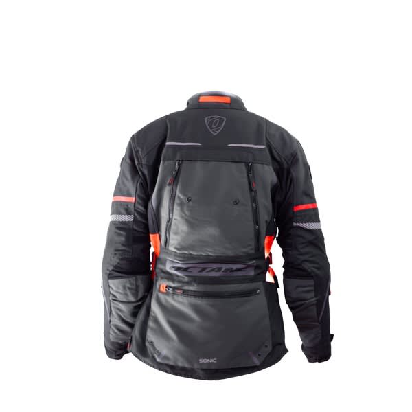 Chaqueta Octane Sonie lady negro gris rojo L2