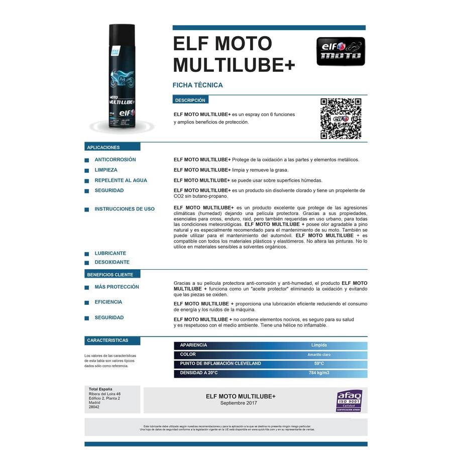 Lubricante multiuso ELF2