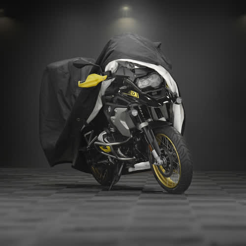 Cobertor negro deluxe MOTO L con top case2