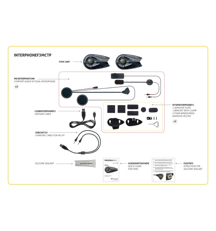Interphone - Intercomunicador F3 MC (Double)3