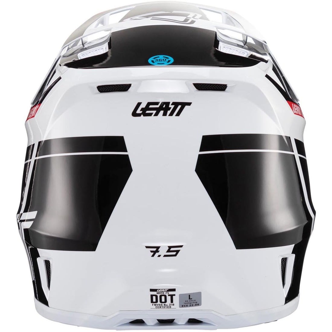 Leatt Casco Moto 7.5 Negro/Blanco S 55-56cm3
